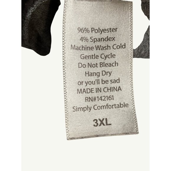 LuLaRoe Womens 3XL Gray & Multicolor Chevron Sleeve Top - Picture 5 of 11